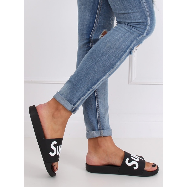 Crne ženske crne papuče CK110 Crne crna 2