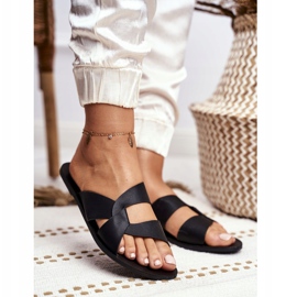 Ženske klasične papuče Lu Boo Black Mabella crno 1