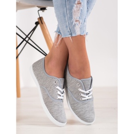 SHELOVET Svijetlo sive tenisice siva 1