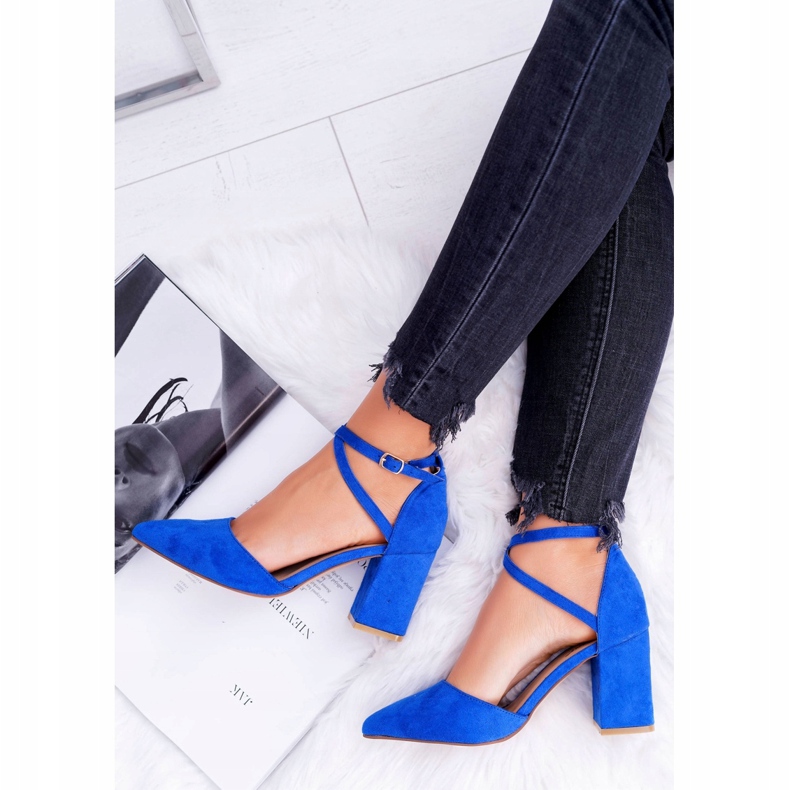 SEA Ženske pumpe na peti u prometu Spitz Cornflower plava 4