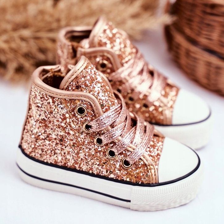 FRROCK Dječje tenisice High Shiny Golden Ally zlatni 2