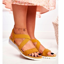 PS1 Ženske sandale na klin žute boje Slip-on Harper žuta boja 1