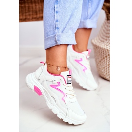 Ženske sportske bijele cipele Lu Boo Pink Dazzle Me bijela ružičasta 2