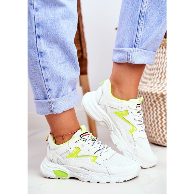 Ženske sportske cipele Bijele Lu Boo cipele Žuta Dazzle Me bijela žuta boja 2