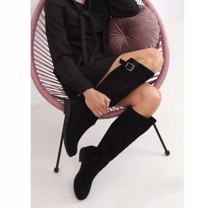 Crne čizme od antilopa ST-20P Crna 1