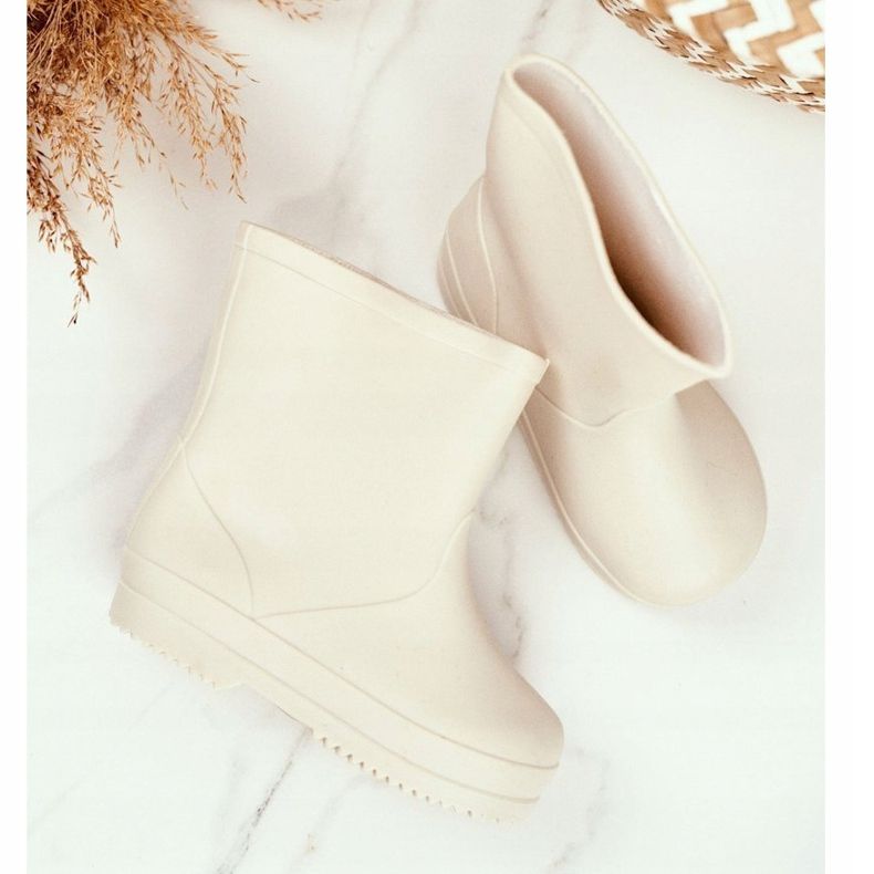 Dječja bež klasična gumena galoša uspavanka 1