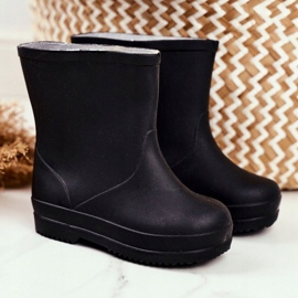 Dječje galoše od crne gume Klasična uspavanka crno 1