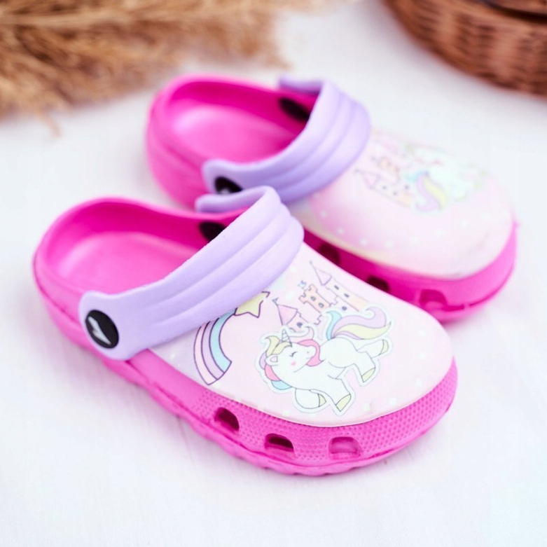 Dječje papuče pjene Crocs Pink Poniji poni ružičasta 1