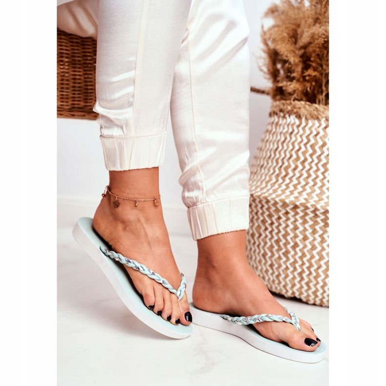 PS1 Ženske papuče Japanke Pleteni remen Green Peggie zelena 2