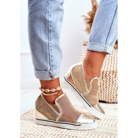 Ženske Lu Boo tenisice s mrežicom Golden Morgono zlatni 2