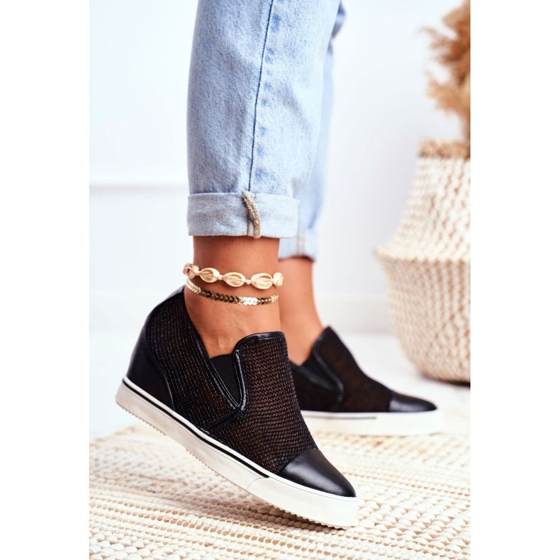 Ženske tenisice Lu Boo s mrežicom Black Morgono crno 1