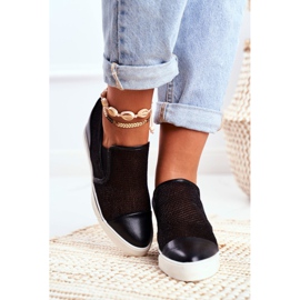 Ženske tenisice Lu Boo s mrežicom Black Morgono crno 2