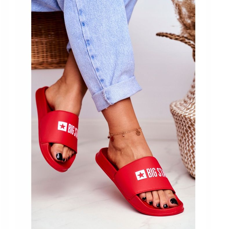 Ženske papuče Big Star Red GG274041 crvena 2