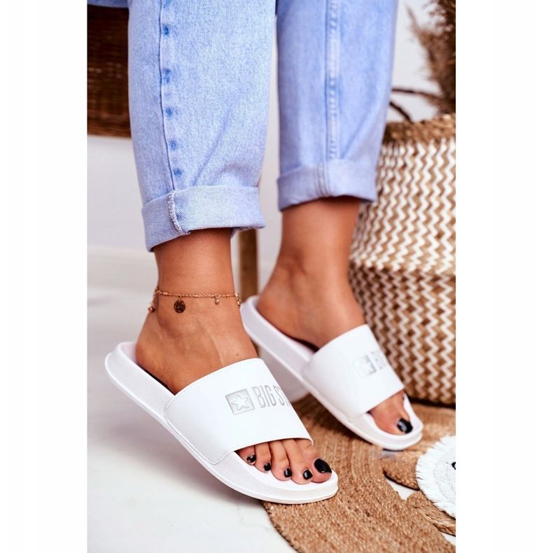 Ženske papuče Big Star Classic White GG274044 bijela 1