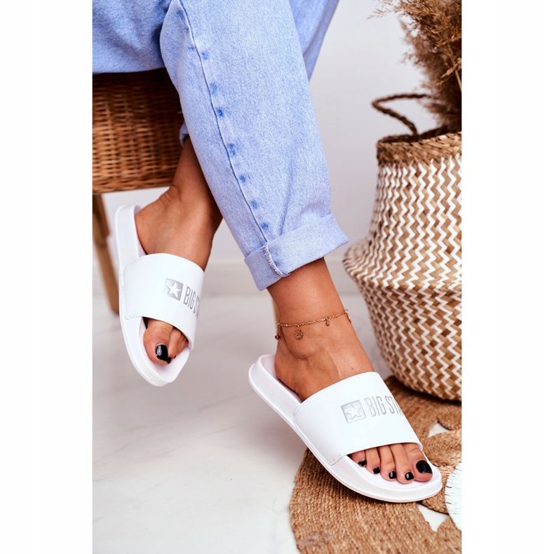 Ženske papuče Big Star Classic White GG274044 bijela 2