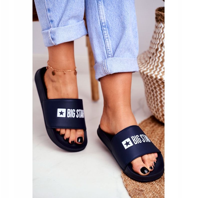 Ženske papuče Big Star Classic Navy Blue GG274043 mornarsko plava 2