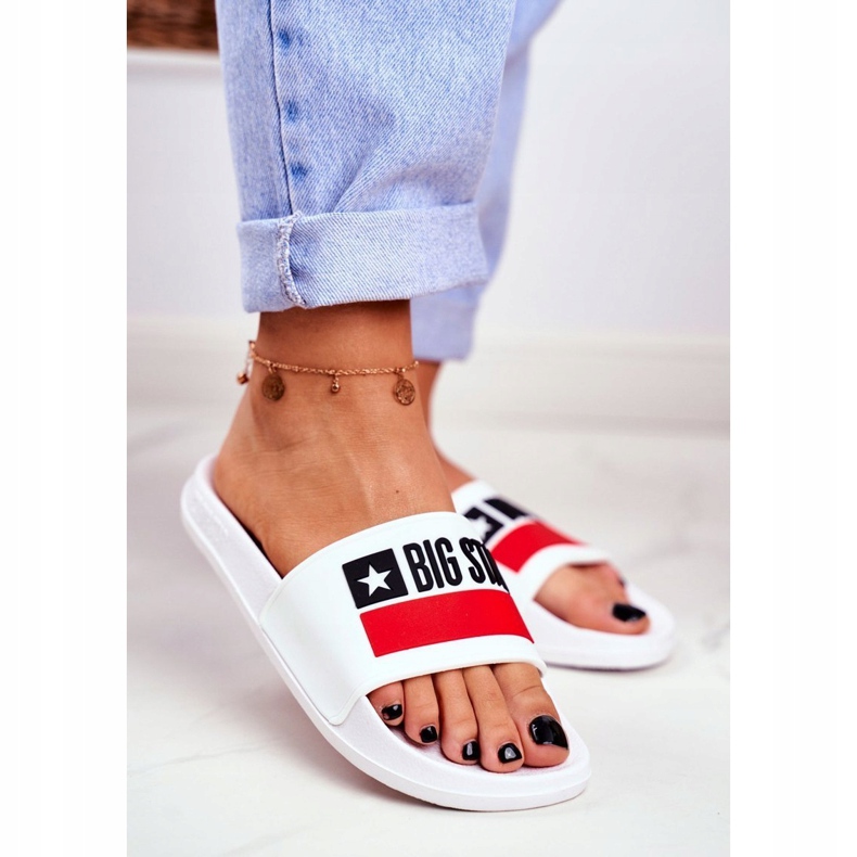 Ženske papuče Big Star Classic White GG274047 bijela 1