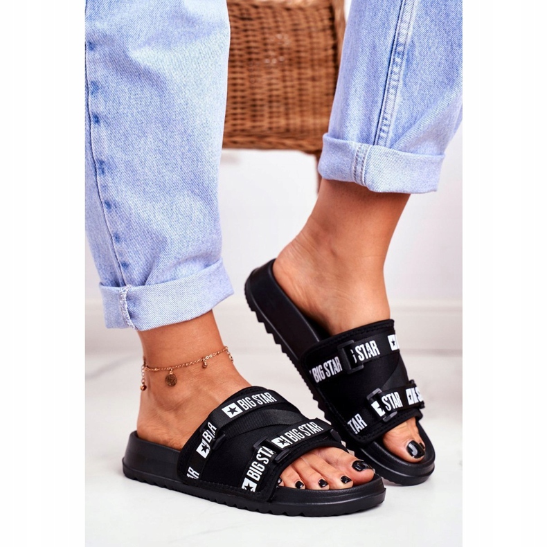 Ženske papuče Big Star Military Black GG274018 crno 1