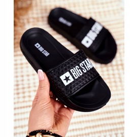 Dječje crne papuče Big Star prošivene GG374800 crna 2