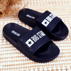 Dječje papuče Big Star Navy Blue prošivene GG374802 mornarsko plava 1