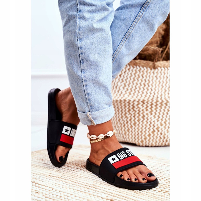 Ženske papuče Big Star Classic Crna GG274A045 crno 2