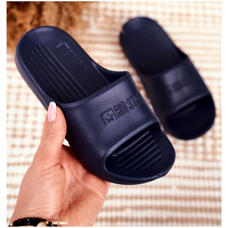 Papuče dječje mlade Big Star Navy Blue GG374810 plava 2