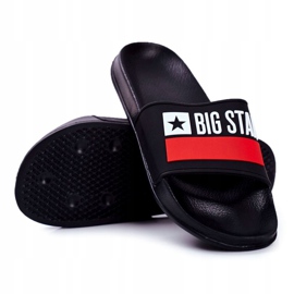 Muške papuče Big Star Classic Black GG174936 bijela crna crvena 1