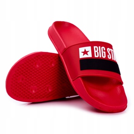 Muške papuče Big Star Classic Red GG174939 bijela crna crvena 2