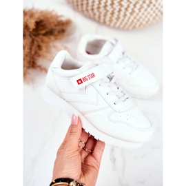 Sportske dječje cipele Big Star s čičak bijelom GG374057 bijela 2