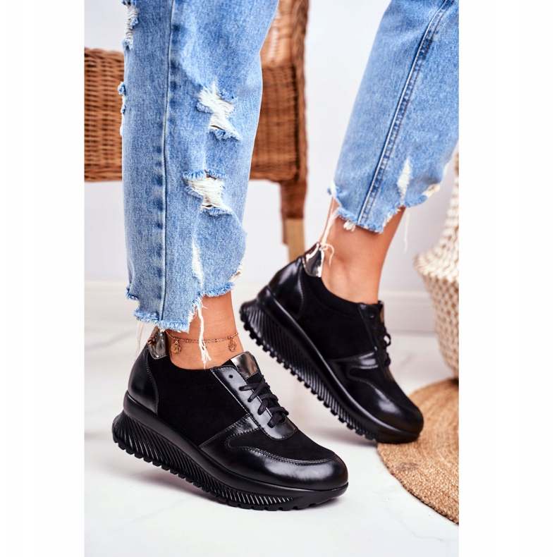 ESKA Ženske sportske cipele Koža Crna Gianna 2