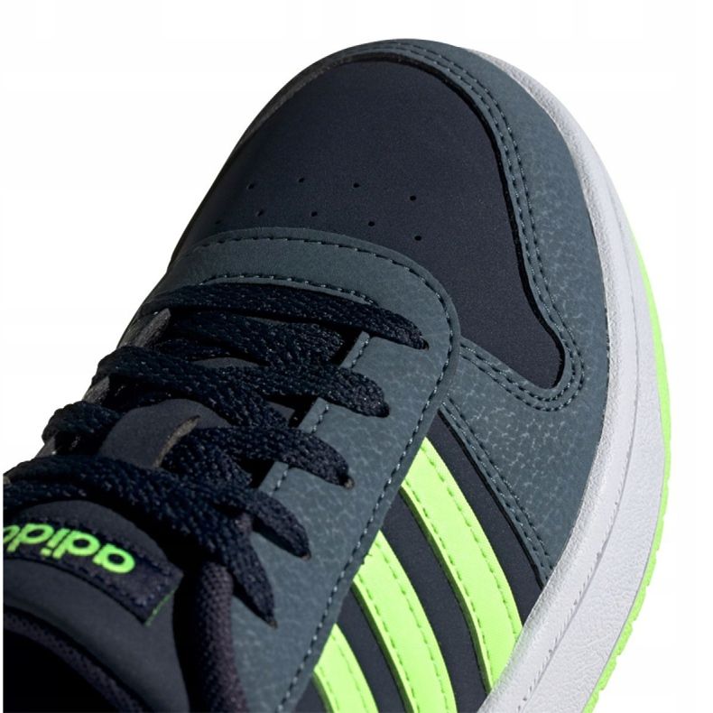 Adidas Hoops 2.0 Jr FW3171 cipele crno mornarsko plava zelena 2
