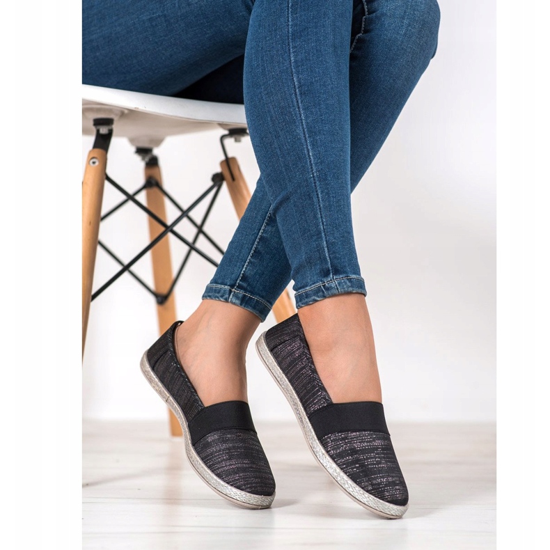 SHELOVET Elegantne tenisice koje se navlače crna 2