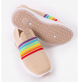 Bež sportske klizne cipele BS30 smeđa višebojan 2