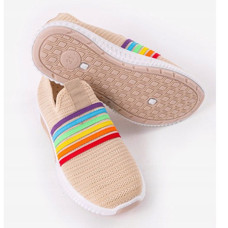 Bež sportske klizne cipele BS30 smeđa višebojan 2