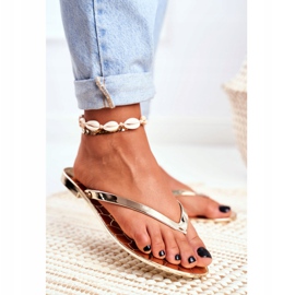 Lu Boo Metalne japanke zlatne Eltoro Ii gat. zlatna 2