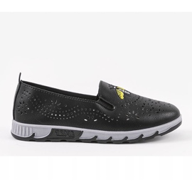 Crne ažurne tenisice s otiskom JH81172-3 crna 1