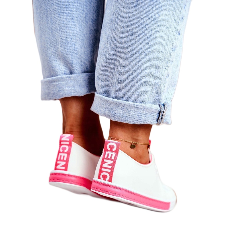 SEA Klasične ženske tenisice Fuchsia Ville bijela ružičasta 2