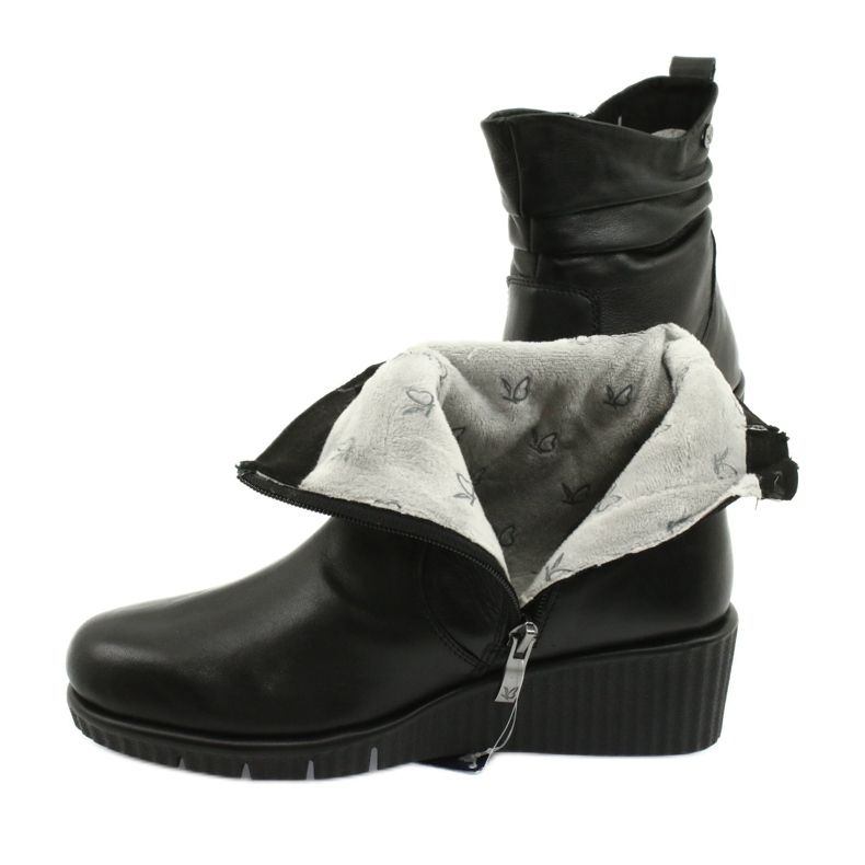 Caprice Čizme na klin Walking On Air crna 4