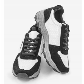 Crne moderne sportske tenisice sa zvijezdom G-114 bijela 2