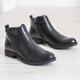 J. Star Čizme na ravnu petu crna 1