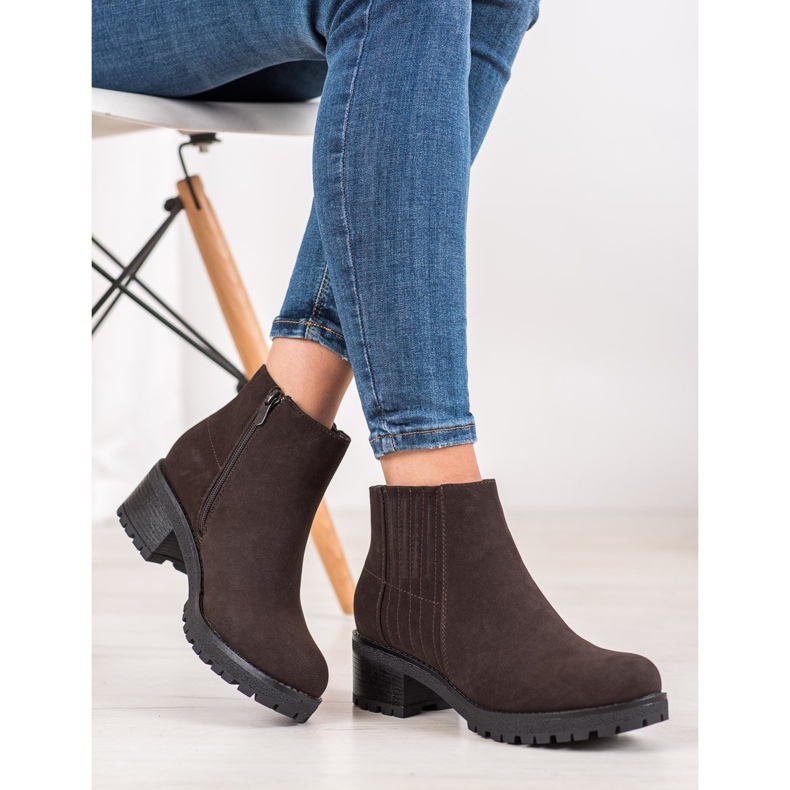 J. Star Klasične smeđe čizme smeđa 2