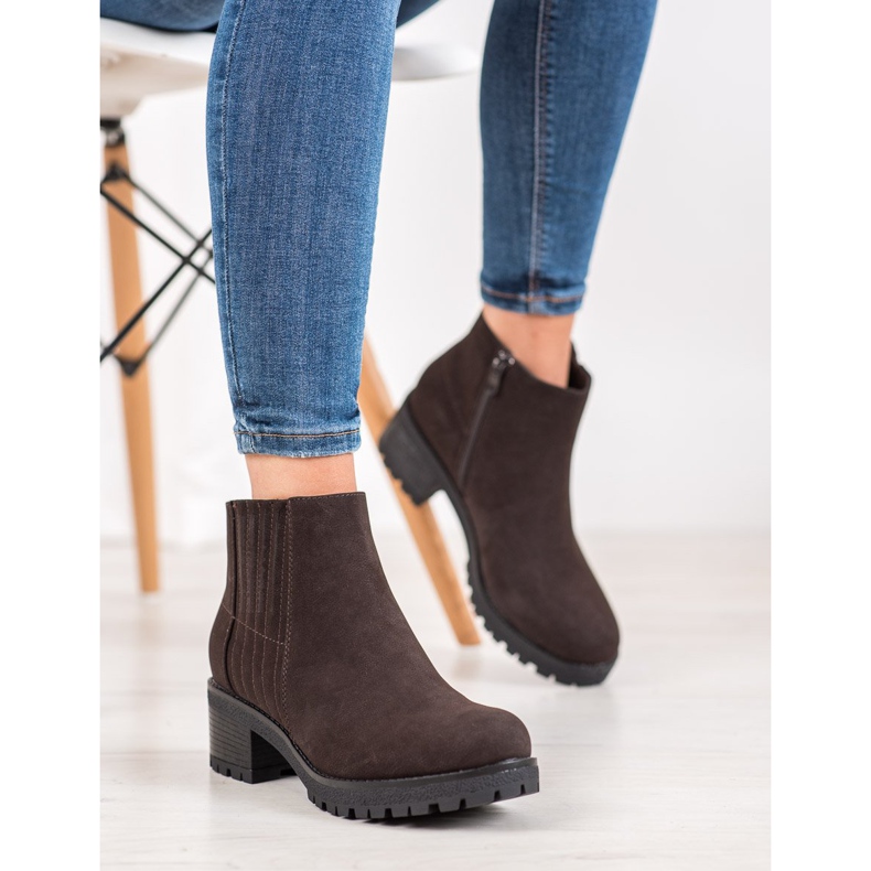 J. Star Klasične smeđe čizme smeđa 1