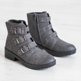 J. Star Sivi radnici sa kopčama siva 1