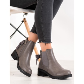 J. Star Sive Chelsea čizme na šanku siva 1