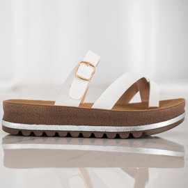 Comer Papuče na modnoj platformi bijela 1