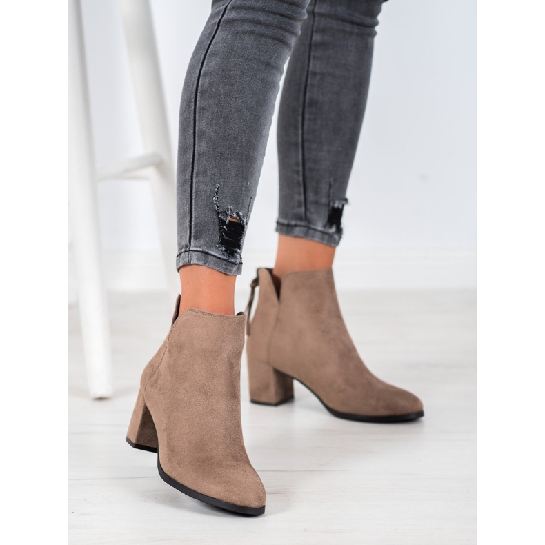 VINCEZA Čizme s patentnim zatvaračem smeđa 2