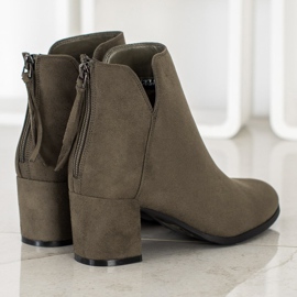 VINCEZA Čizme s patentnim zatvaračem raznobojna zelena 1