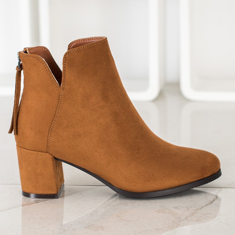 VINCEZA Čizme s patentnim zatvaračem smeđa 2