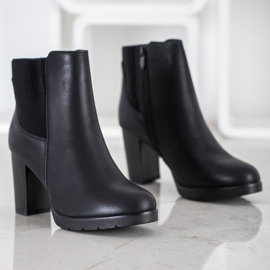 J. Star Elegantne čizme s visokim potpeticama crna 1