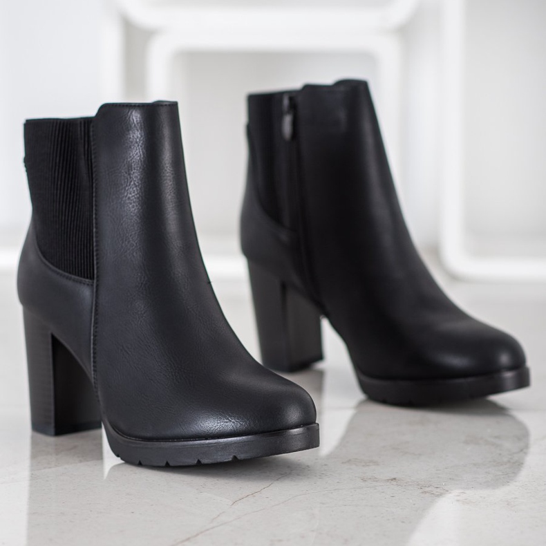 J. Star Elegantne čizme s visokim potpeticama crna 1